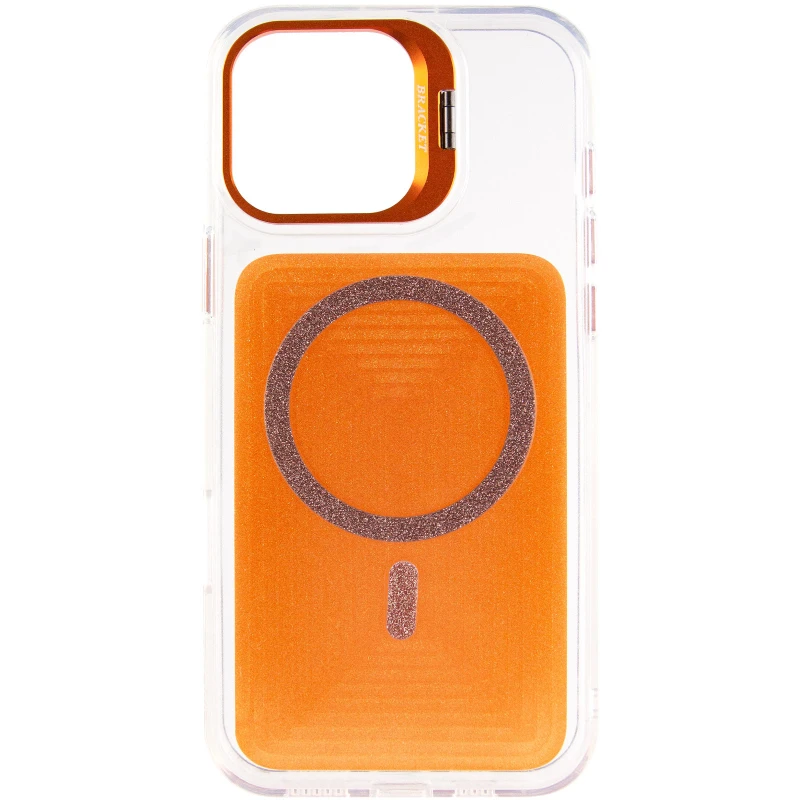 Чохол TPU+PC Jewel Sparkle with MagSafe для Apple iPhone 17 (6.3") – Orange Sparkle. Фото 3 з 7