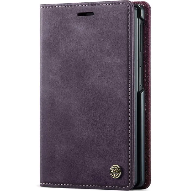 Шкіряний чохол-книжка CaseMe Velvet Matte для Samsung Galaxy Z Fold8 – Purple. Фото 1 з 6