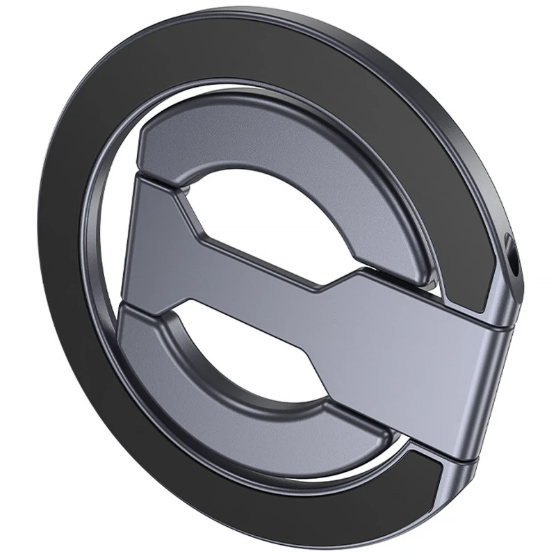 Магнитный держатель для телефона Hoco GH9 Double-ring – Metal gray. Фото 6 из 6