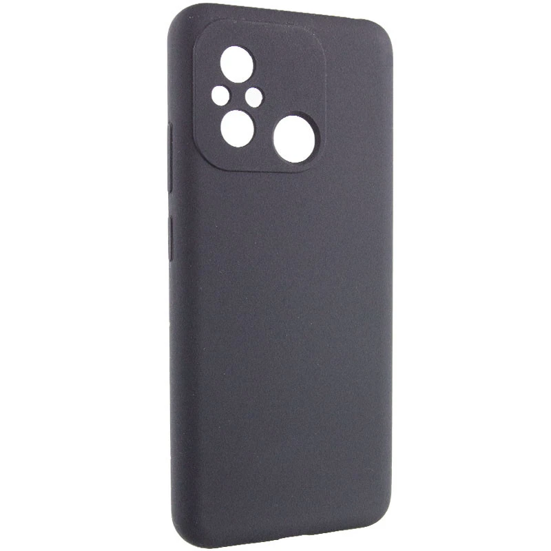Чохол Silicone Case Lakshmi Premium із закритою камерою для Xiaomi Redmi 12C / Poco C55 – Чорний / Black. Фото 4 з 11
