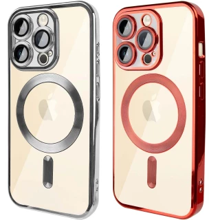 Хромовый TPU чехол с MagSafe для Apple iPhone 15 Pro (6.1") фото 1 Хромовый TPU чехол с MagSafe для Apple iPhone 15 Pro (6.1") фото 1 из 2