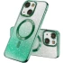 Чохол з блискітками, захисними лінзами на камеру та MagSafe на Apple iPhone 13 (6.1") – Зелений / Emerald. Фото 2 з 2