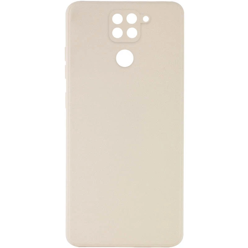 

Цветной силиконовый чехол с защитой камеры для Xiaomi Redmi Note 9 / Redmi 10X (Бежевый / Antigue White)