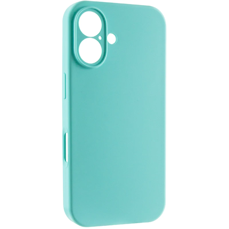 Чехол Silk Full Camera Protective (AA) NO LOGO для Apple iPhone 16 – Бирюзовый / Marine Green. Фото 2 из 8