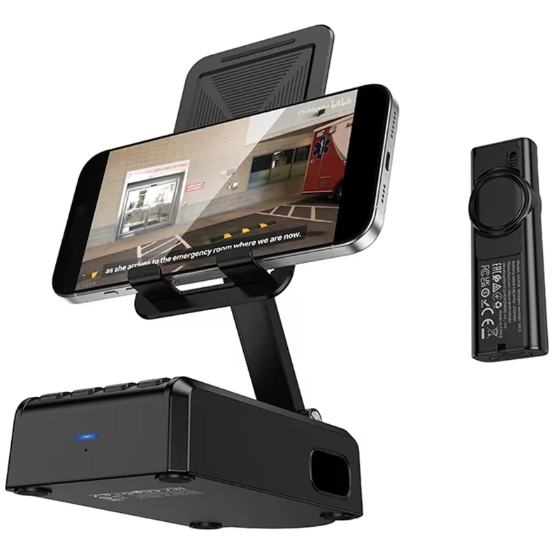 Bluetooth Колонка Hoco HC45 Wave з підставкою для телефону і пультом керування – Black. Фото 5 з 6