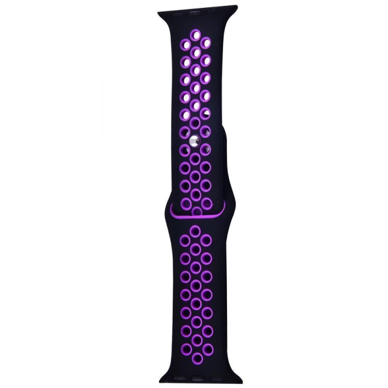 

Силиконовый ремешок Sport Nike+ для Apple watch 42mm / 44mm (black/purple)