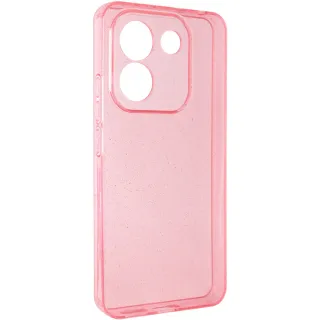 Блестящий силиконовый чехол на Xiaomi Redmi Note 17 Pro Max — Pink