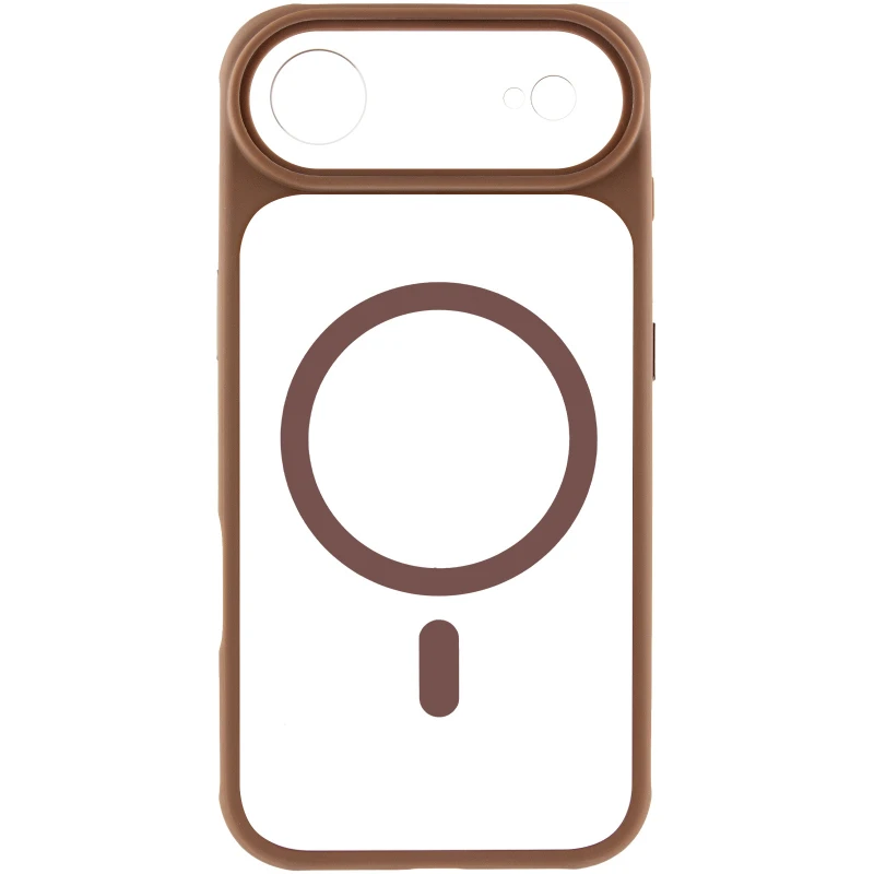 Чохол TPU GETMAN Moon Clear with MagSafe для Apple iPhone 17 Air (6.5") – Brown. Фото 3 з 6