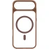 Чохол TPU GETMAN Moon Clear with MagSafe для Apple iPhone 17 Air (6.5") – Brown. Фото 3 з 6
