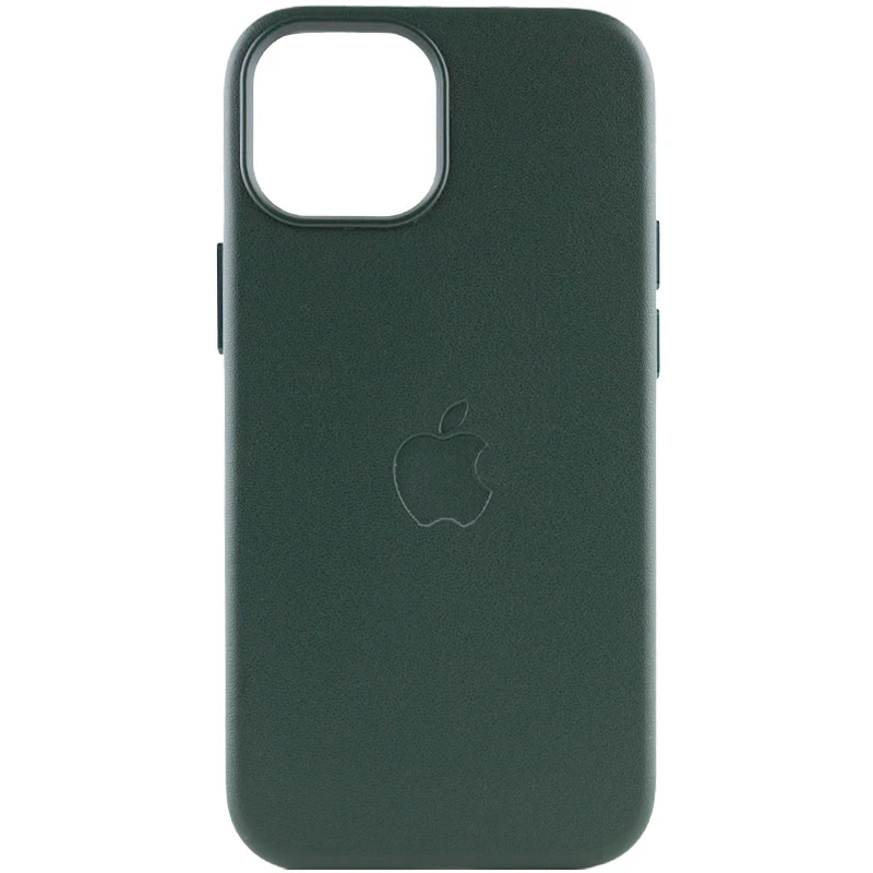 Кожаный чехол Silicone Case Premium с MagSafe для Apple iPhone 14 Plus (6.7") – Forest Green. Фото 2 из 8