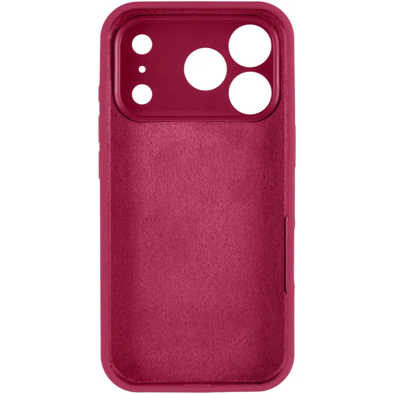 Чехол Silk Full Camera Protective (AA) NO LOGO для Apple iPhone 17 Pro Max (6.9") – Красный / Rose Red. Фото 3 из 5