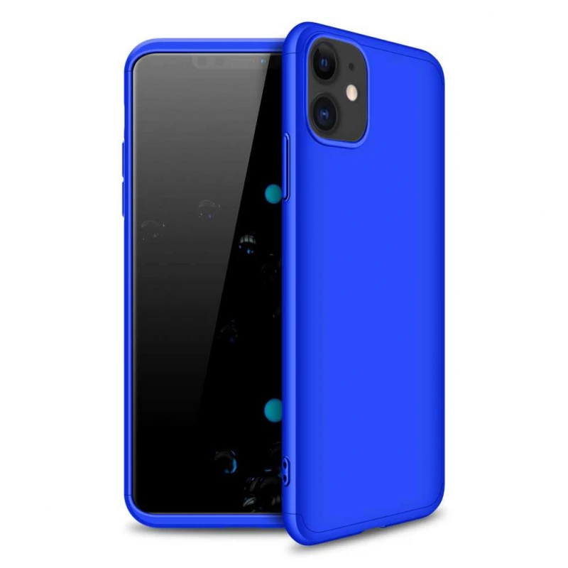 

Чохол із захистом 360 градусів GKK на Apple iPhone 12 (6.1") (Синій)