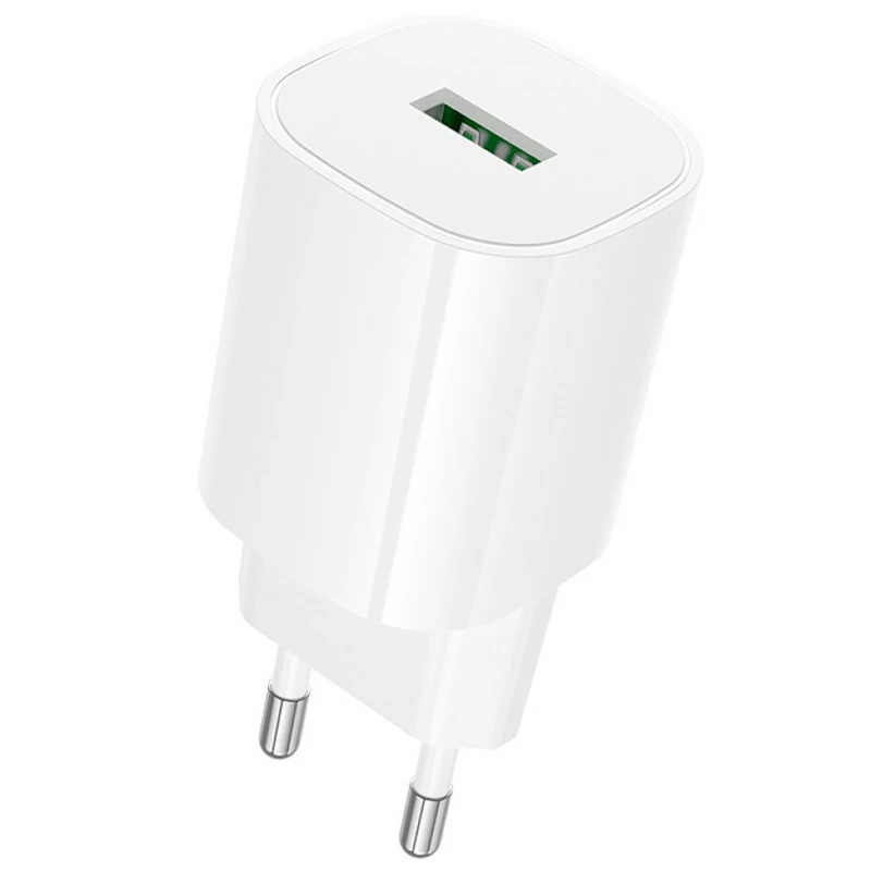 МЗП Borofone BA102A Pudding QC3.0 (1USB-A) + кабель USB to Type-C – White. Фото 3 з 4
