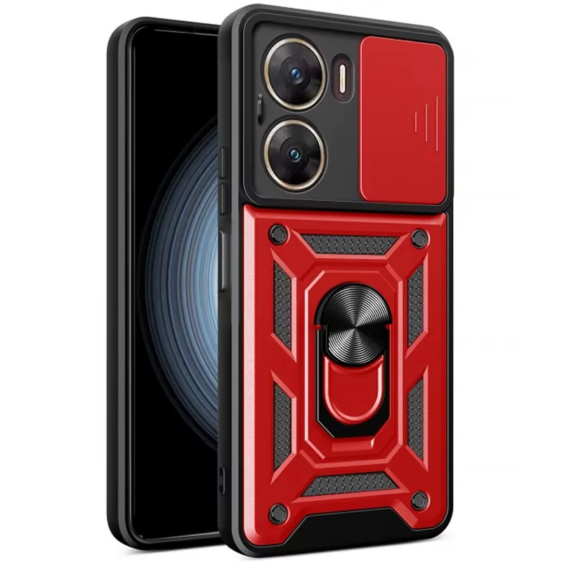 Удароміцний чохол Ummi Camshield Serge Ring (in box) для Xiaomi Poco X7 Pro – Червоний / Red. Фото 1 з 3