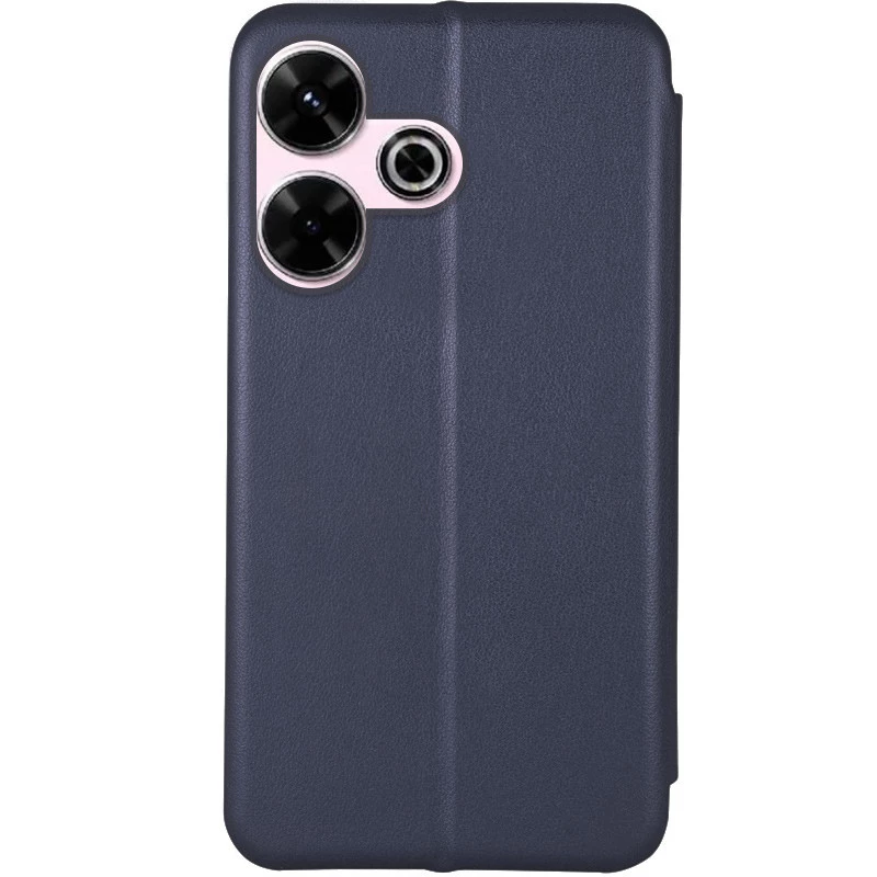 Чохол-книжка класичний на Xiaomi Poco M6 4G – Темно-синій. Фото 2 з 5
