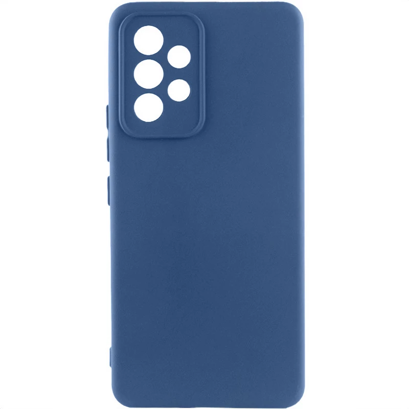 Чохол Silicone Case Lakshmi Plus з закритою камерою на Samsung Galaxy A33 5G – Синій / Navy Blue. Фото 1 з 1