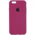 Чехол Silicone Case с закрытым низом для Apple iPhone 6/6s (4.7") – Бордовый / Maroon. Фото 1 из 3