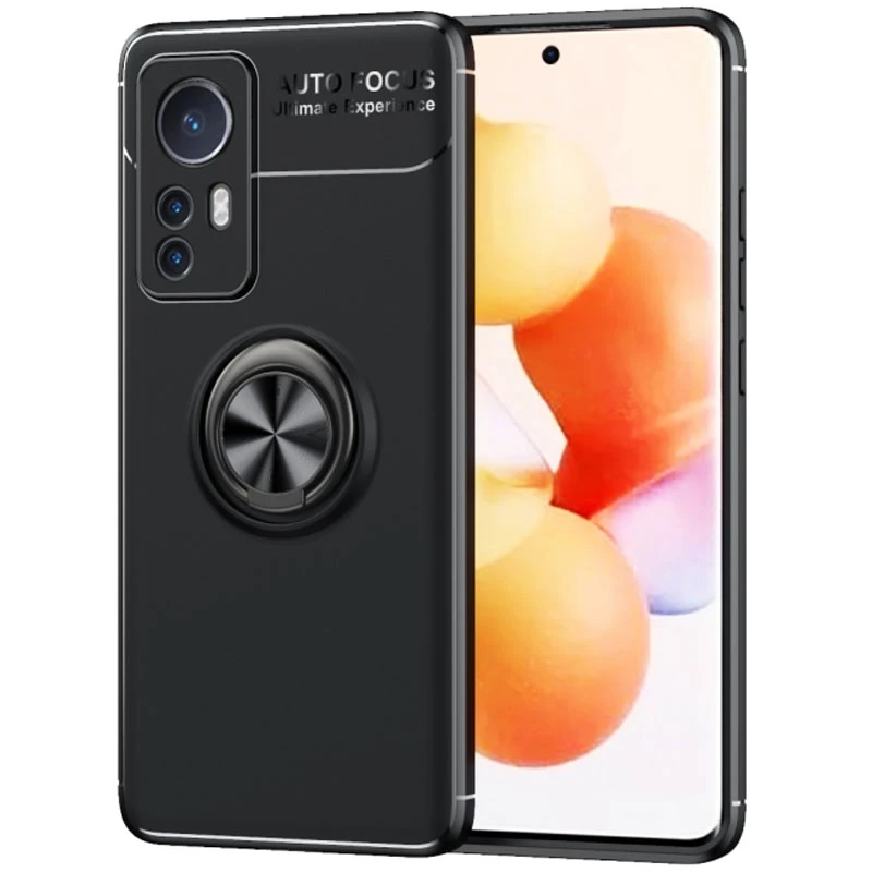 

Чохол Deen ColorRing з кільцем на Xiaomi 12T / 12T Pro (Чорний / Чорний)