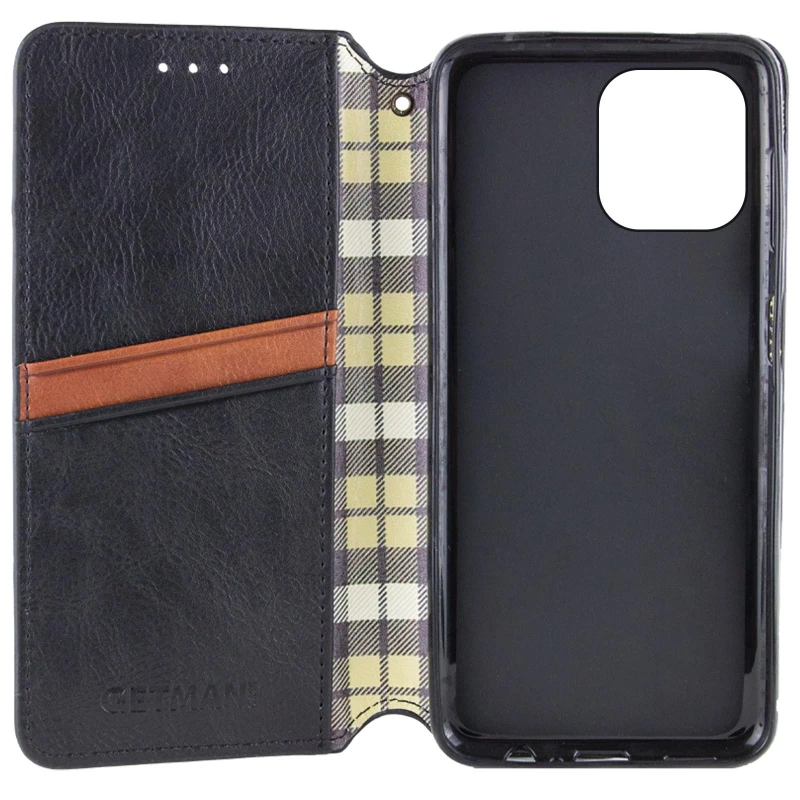 Чохол книжка GETMAN кубик для Apple iPhone 13 (6.1") – Чорний. Фото 3 з 3