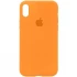 Чехол Silicone Case с закрытым низом для Apple iPhone XS Max (6.5") – Оранжевый / Papaya. Фото 1 из 1