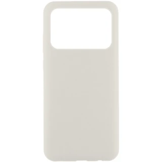 Чехол Silicone Case Lakshmi Premium на Xiaomi Poco X6 — Белый / White