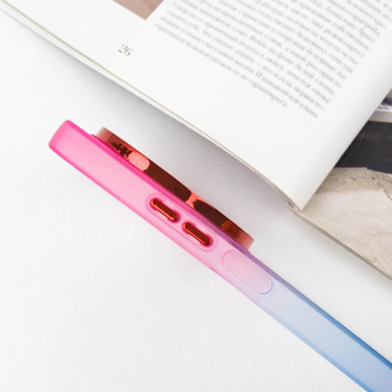 Силіконовий чохол фреш на Xiaomi Redmi A3 – Синій / Рожевий. Фото 5 з 6