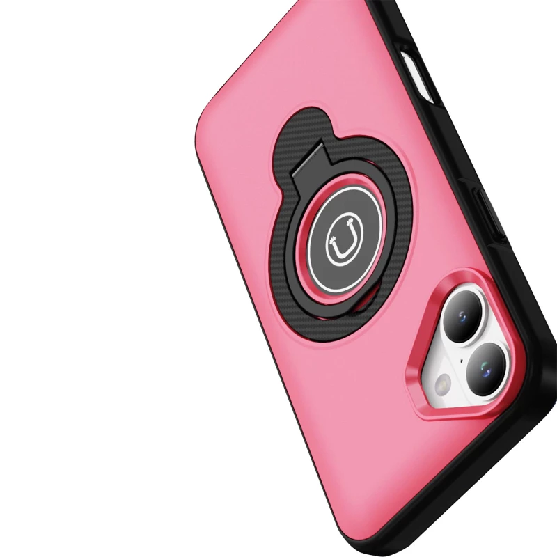 TPU+Textured PC Magnet для Apple iPhone 16 – Pink. Фото 4 из 4