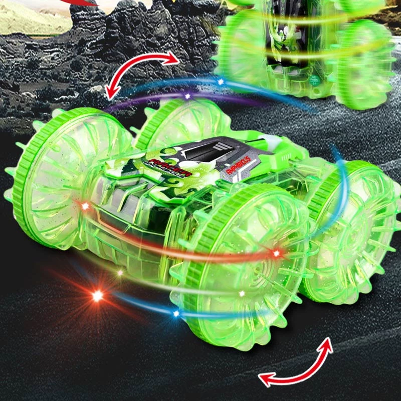 Машинка-амфібія на радіокеруванні YL-103 2.4G – Transparent green. Фото 7 з 8