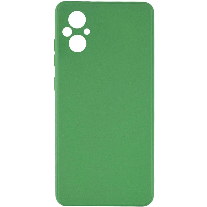 

Кольоровий силіконовий чохол із захистом камери на Xiaomi Poco M5 (Зелений / Green)