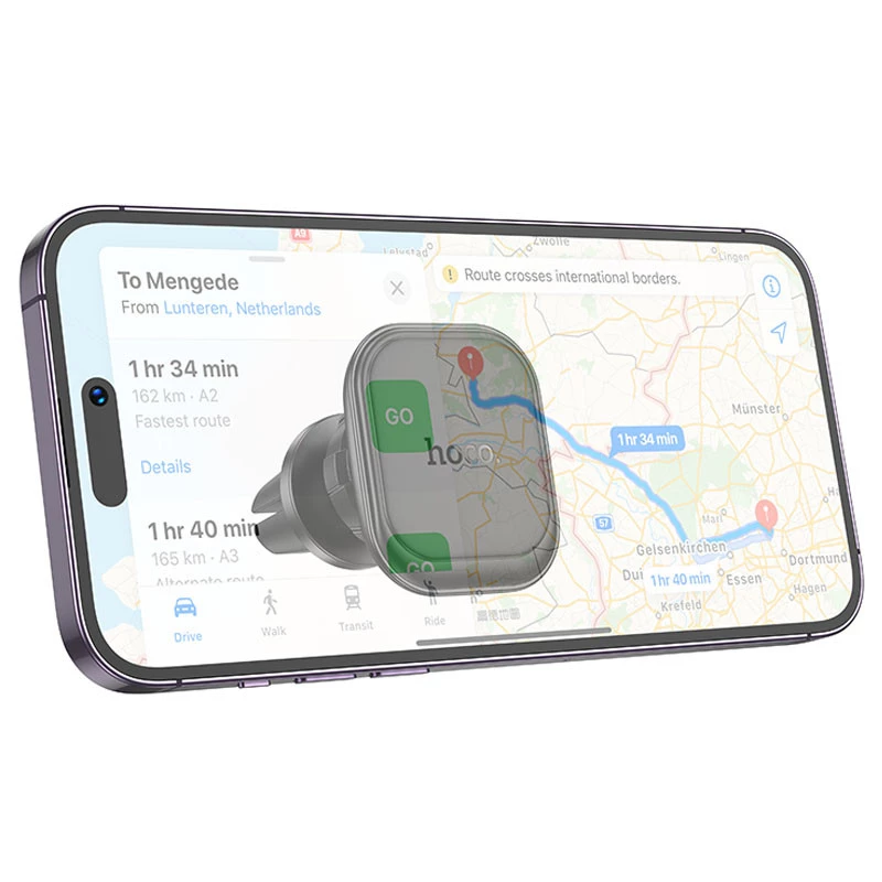 Автотримач Hoco H29 Brilliant magnetic (air outlet) – Black. Фото 3 з 8