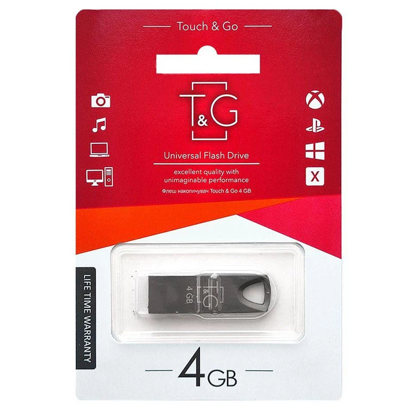 

Флеш-драйв USB Flash Drive T&G 117 Metal Series 4GB (Чорний)