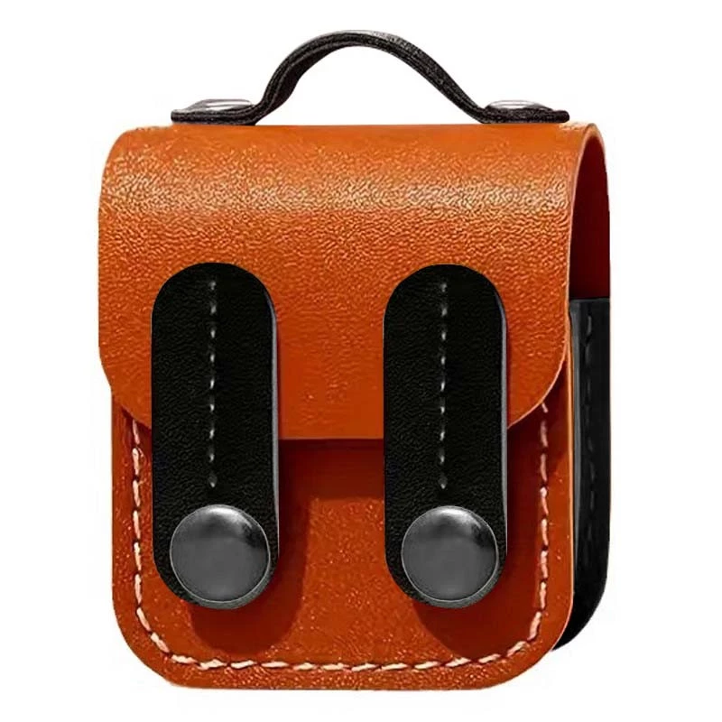 Кожаный футляр Briefcase для наушников AirPods 1/2 – Brown / Black. Фото 1 из 3