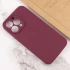 Чехол с закрытым низом Silicone Case для Apple iPhone 16 Pro – Бордовый / Plum. Фото 6 из 7