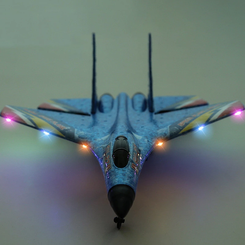 Літак на радіокеруванні SCHE HW28 SU27 Foam – Blue. Фото 2 з 5