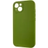 Чохол з захистом камери Silicone Case для Apple iPhone 13 (6.1") – Зелений / Dark Olive. Фото 3 з 6