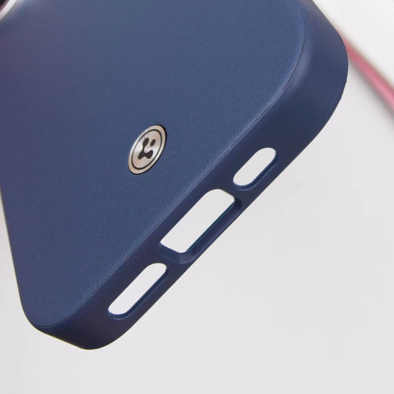 Чохол PC+Leather SGP with MagSafe для Apple iPhone 16 – Blue. Фото 8 з 8