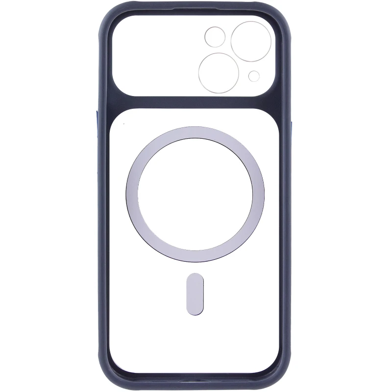Чохол TPU GETMAN Moon Clear with MagSafe для Apple iPhone 15 (6.1") – Blue. Фото 4 з 6