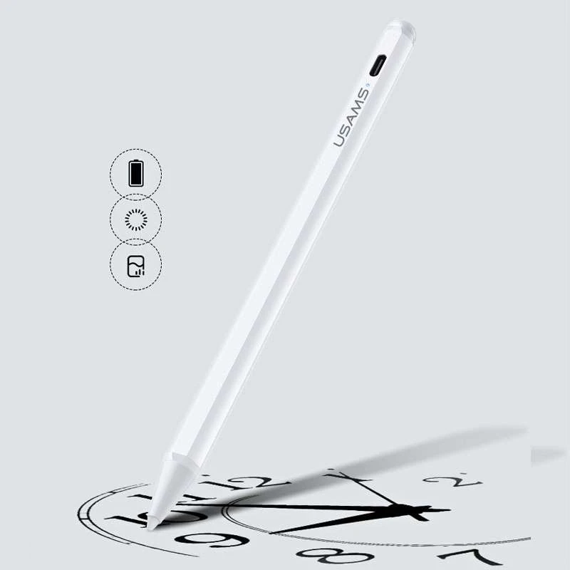 Стилус Usams US-ZB135 Active Touch Screen Capacitive – Білий. Фото 4 з 5