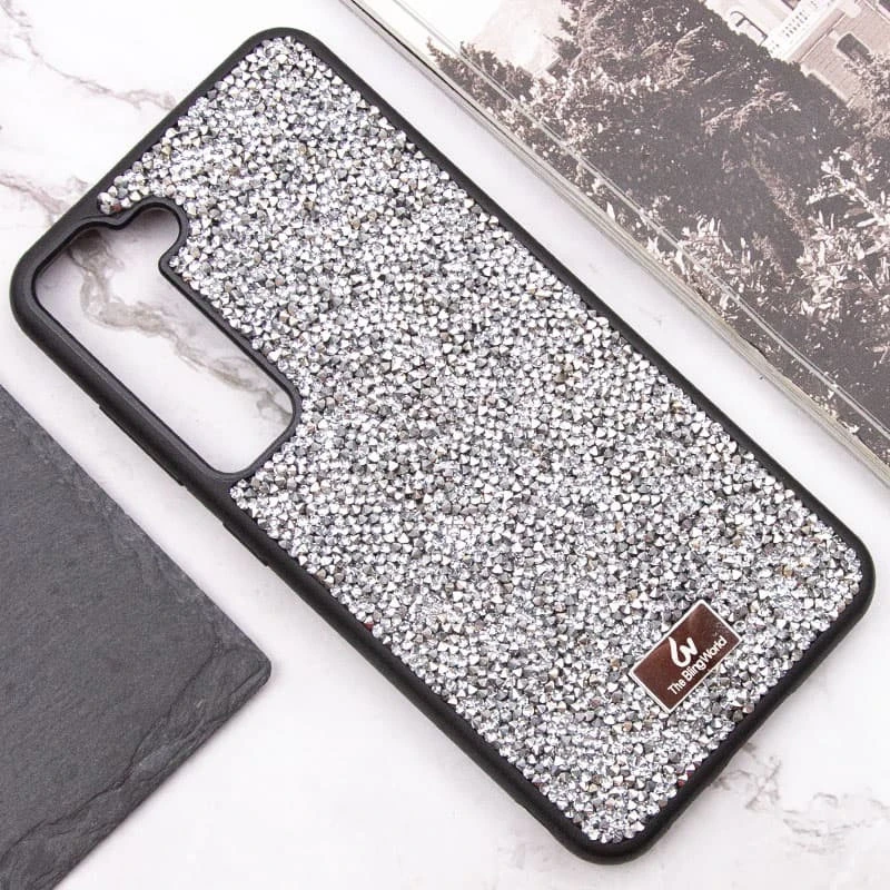 TPU чохол Bling World Rock Diamond на Samsung Galaxy S23 – Срібний. Фото 5 з 7
