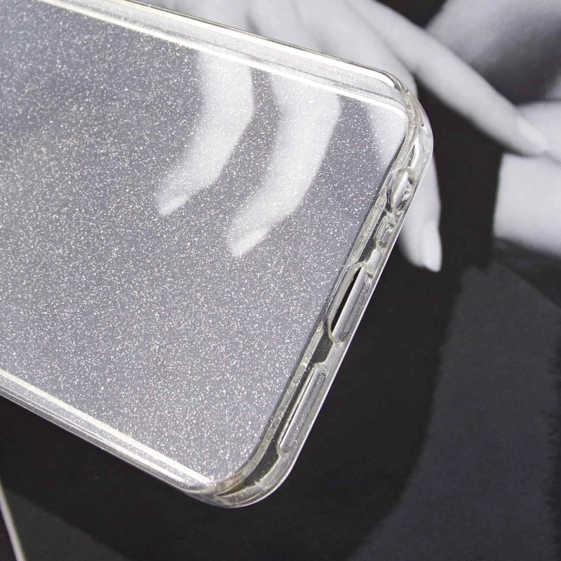 Прозорий чохол з блискітками Xiaomi Redmi 9 – Clear. Фото 4 з 7