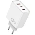 МЗП WIWU G005 Essen PD65W+QC3.0 GaN (1USB-A/2C) – White. Фото 1 з 3