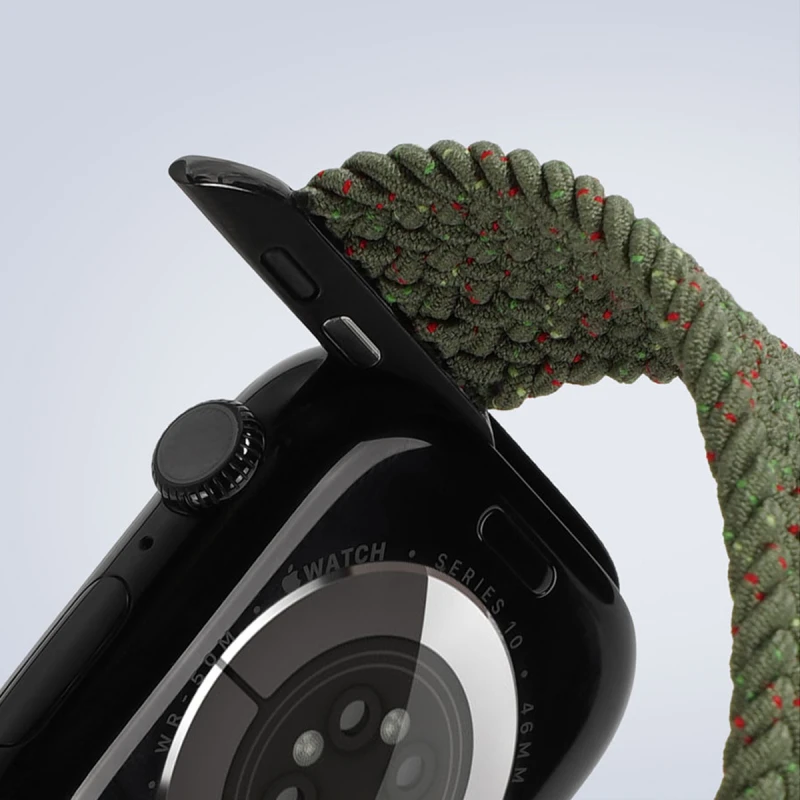 Ремінець Dux Ducis Mixture Ultra для Apple Watch 42(ser.1-3)/44/45/46/49mm – Starry Olive. Фото 5 з 8