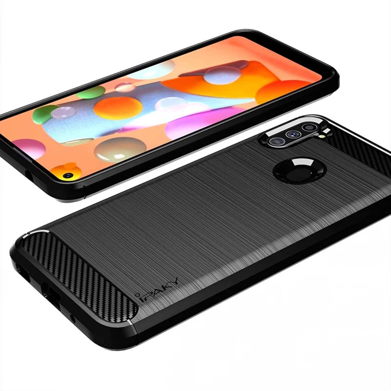 Силіконовий чохол iPaky Slim на Samsung Galaxy A11 – Чорний. Фото 3 з 4