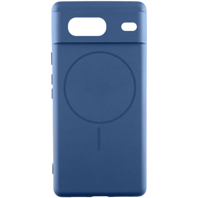 Чохол Silicone Cover Lakshmi Full Camera (AA) with Magnetic Fit для Google Pixel 9a – Синій / Navy blue. Фото 1 з 4