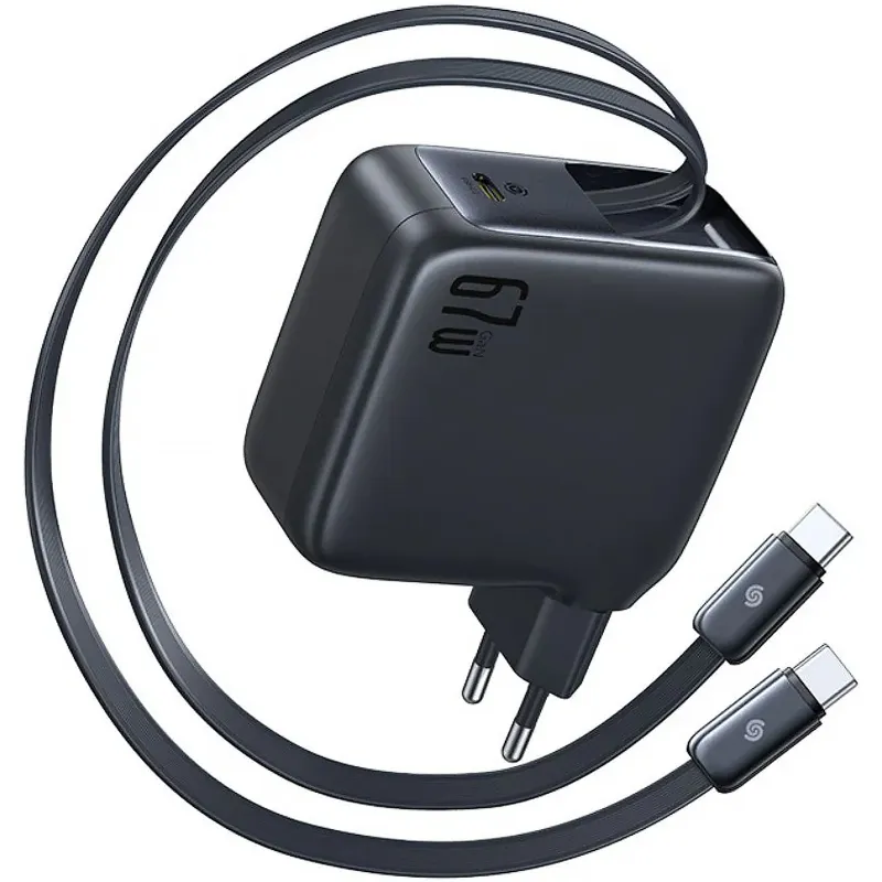 МЗП Baseus EnerCore CJ21 PD67W with retractable cables (3USB-C) (E0121D) фото 1 з 1