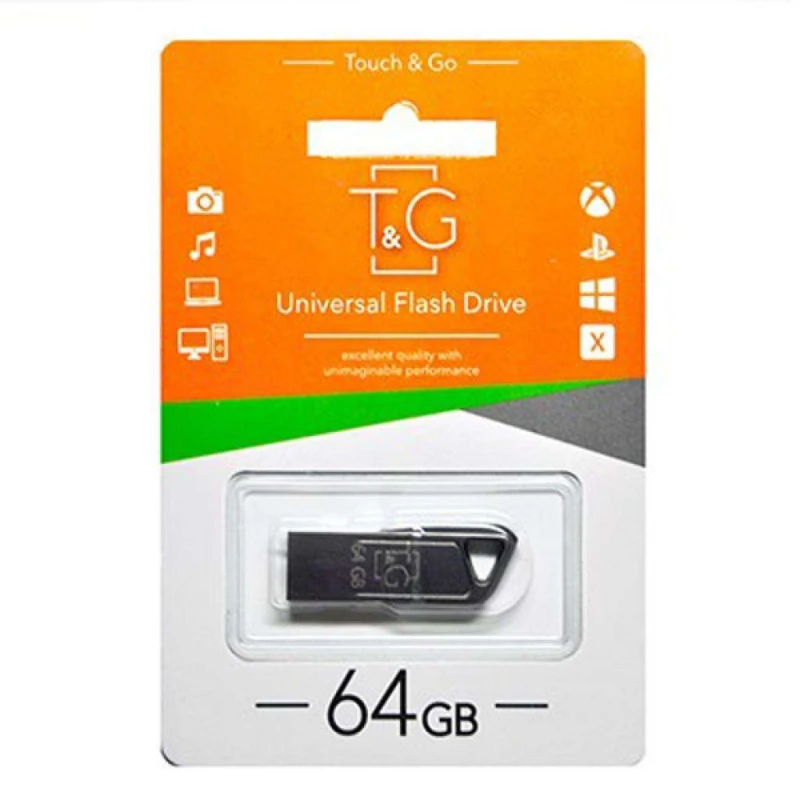 

Флеш-драйв USB Flash Drive T&G 114 Metal Series 64GB (Чорний)