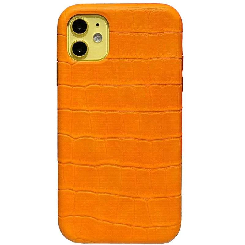 

Кожаный чехол Croco для Apple iPhone 11 (6.1") (Yellow)