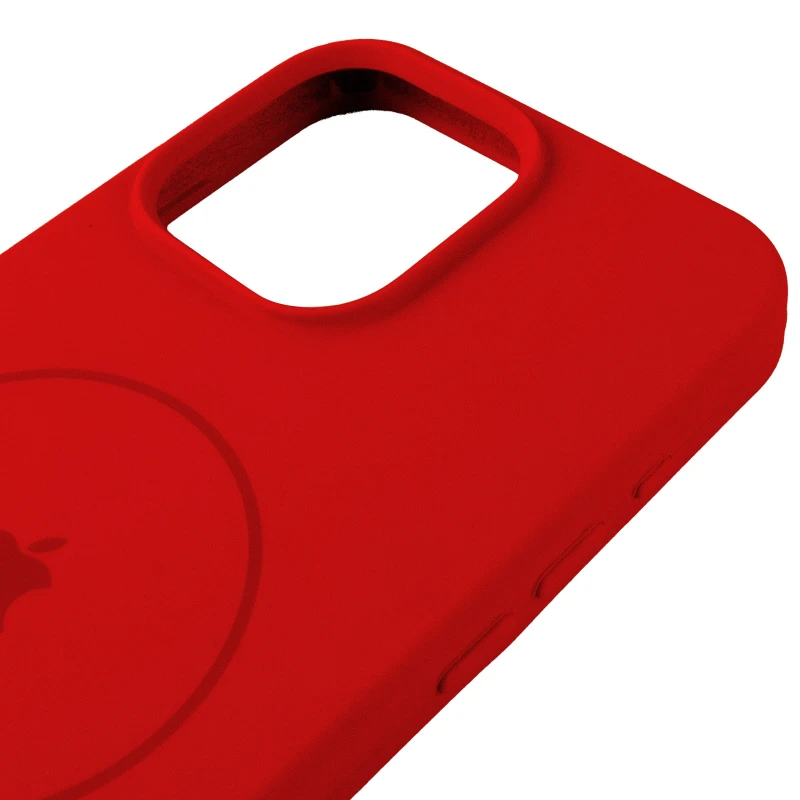 Чехол Silicone Case Full Protective (AA) V2 with MagSafe для Apple iPhone 13 Pro (6.1") – Красный / Red. Фото 5 из 6