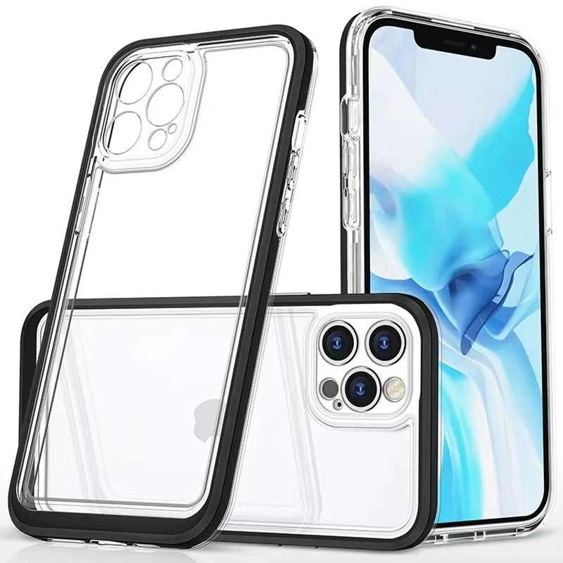 

TPU+PC чохол з захистом 360 градусів на Apple iPhone 12 Pro (6.1") (Чорний)