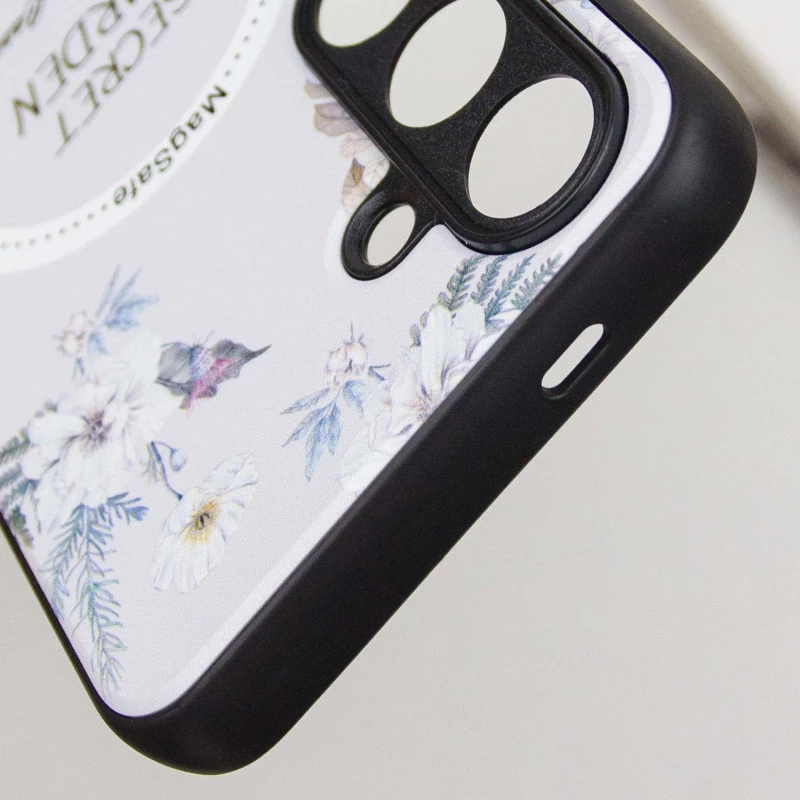 TPU+PC чехол Secret Garden with MagFit для Samsung Galaxy S23 FE – White. Фото 15 из 20